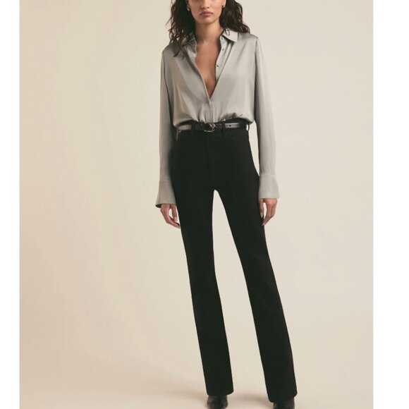 NWT Favorite Daughter Take Me Seriously Bodysuit L/XL Ultimate Gray - Picture 4 of 8